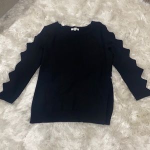 89th & Madison black cut out sweater